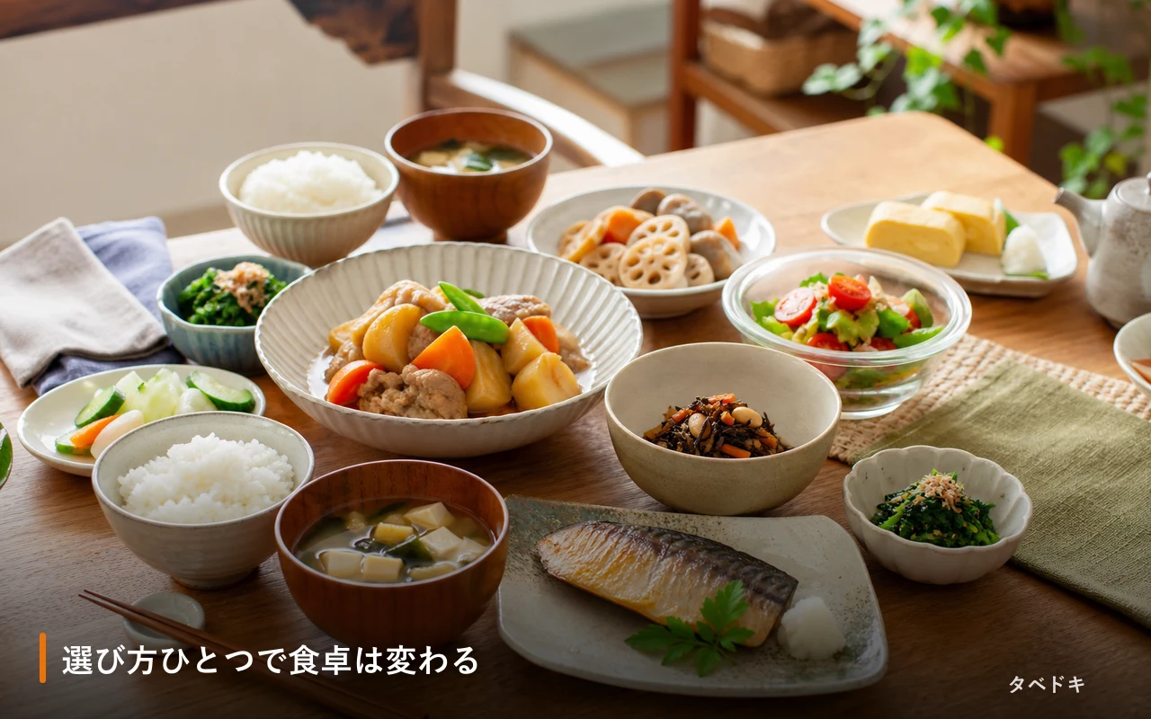 選び方ひとつで食卓は変わる