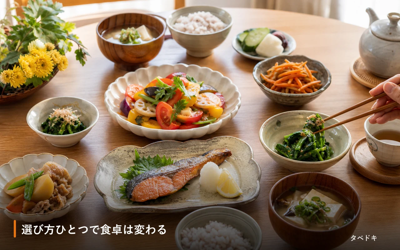 選び方ひとつで食卓は変わる