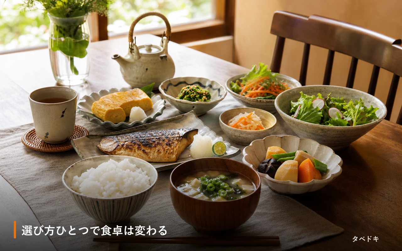 選び方ひとつで食卓は変わる