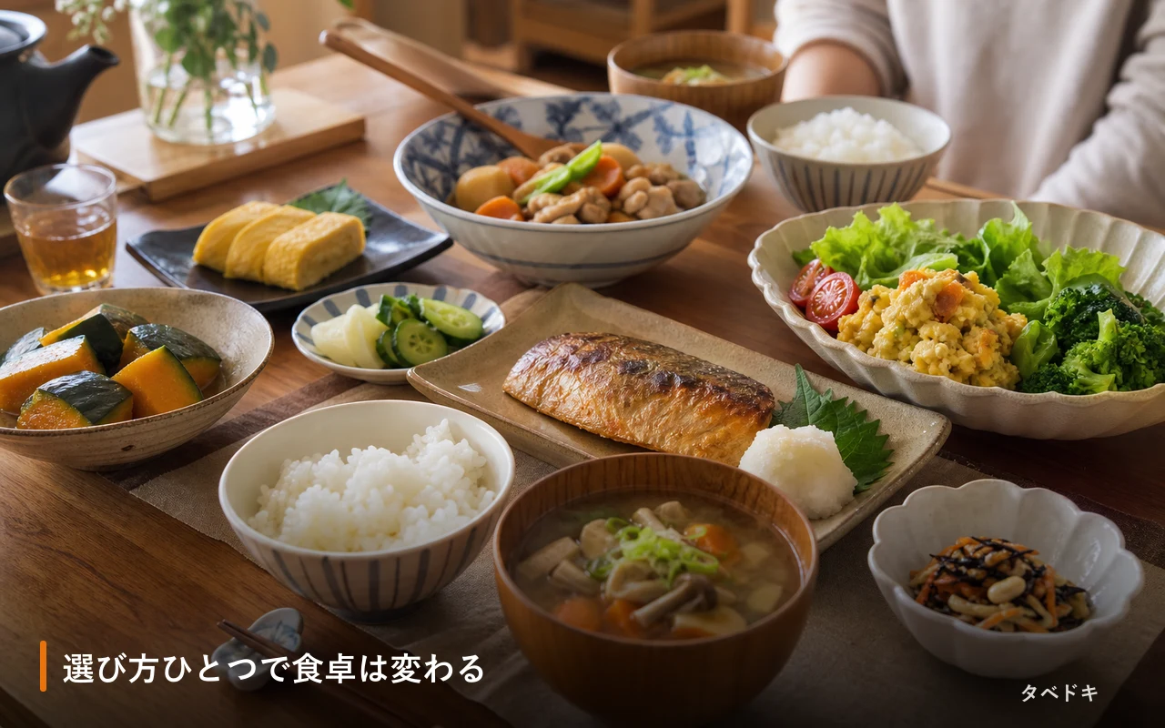 選び方ひとつで食卓は変わる