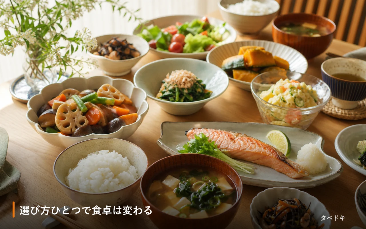 選び方ひとつで食卓は変わる