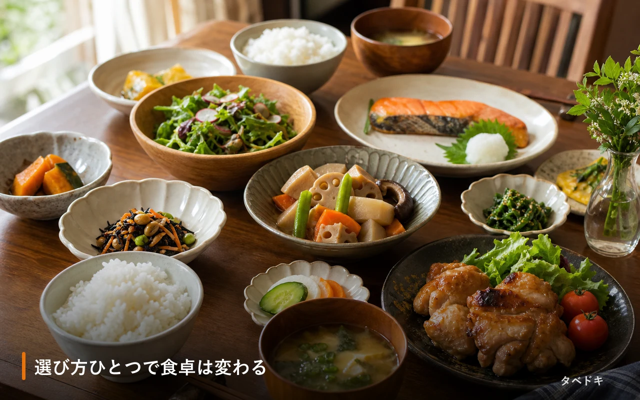 選び方ひとつで食卓は変わる