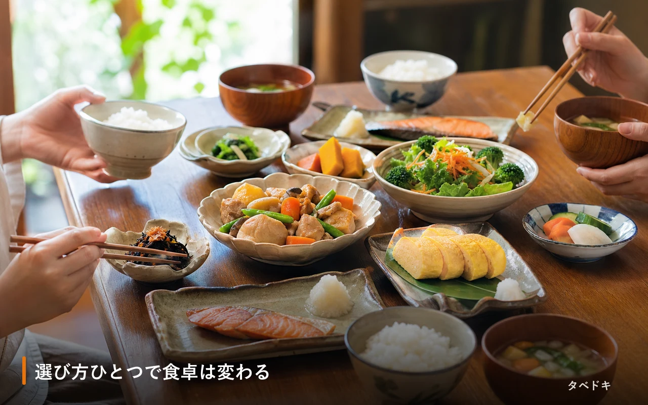 選び方ひとつで食卓は変わる