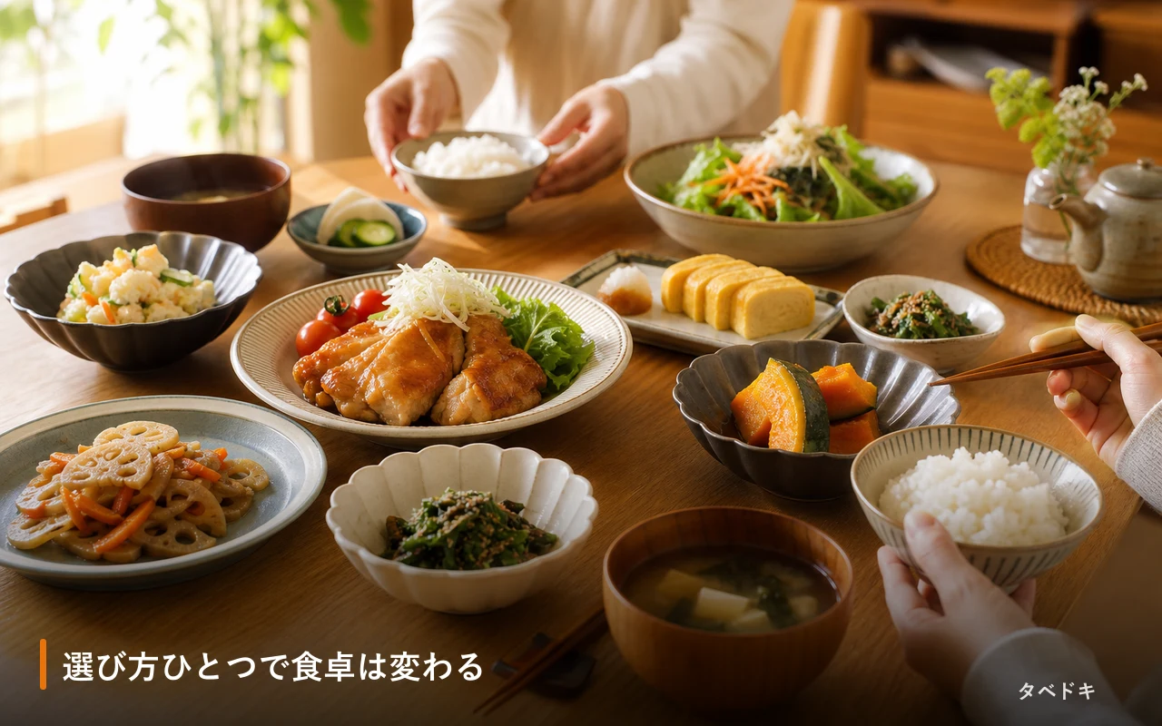 選び方ひとつで食卓は変わる