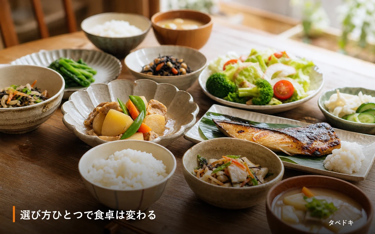 選び方ひとつで食卓は変わる