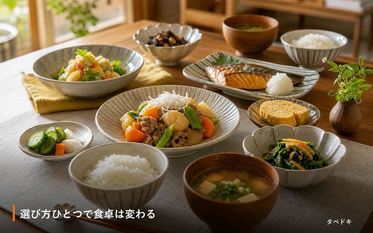 選び方ひとつで食卓は変わる