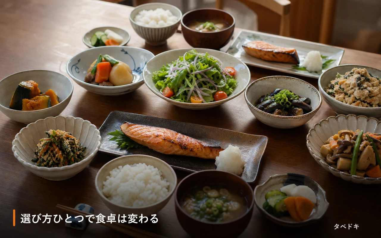 選び方ひとつで食卓は変わる
