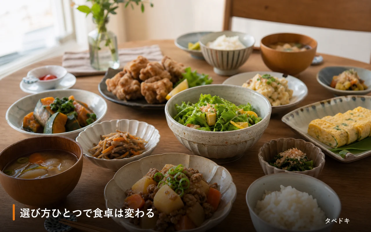 選び方ひとつで食卓は変わる