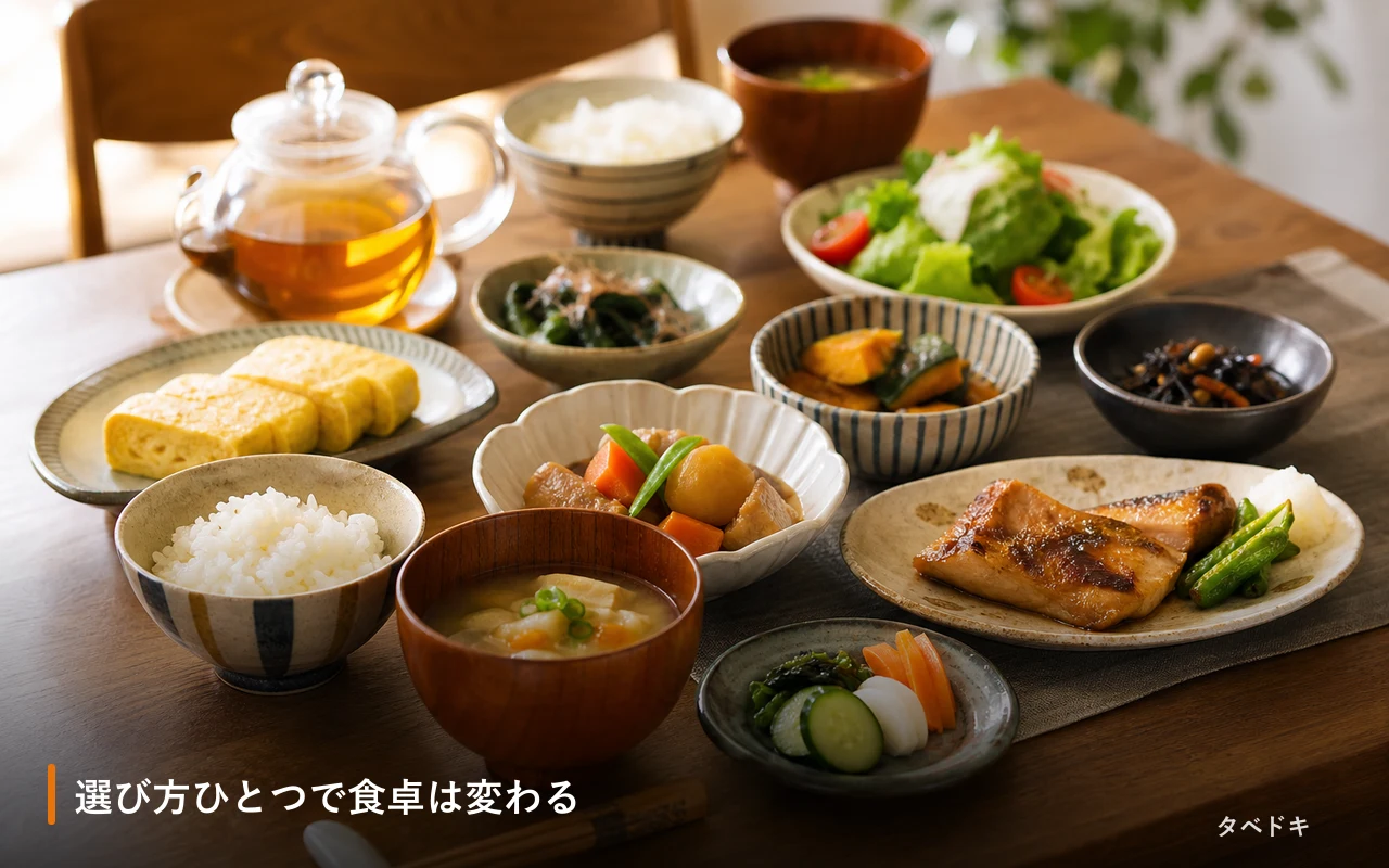 選び方ひとつで食卓は変わる