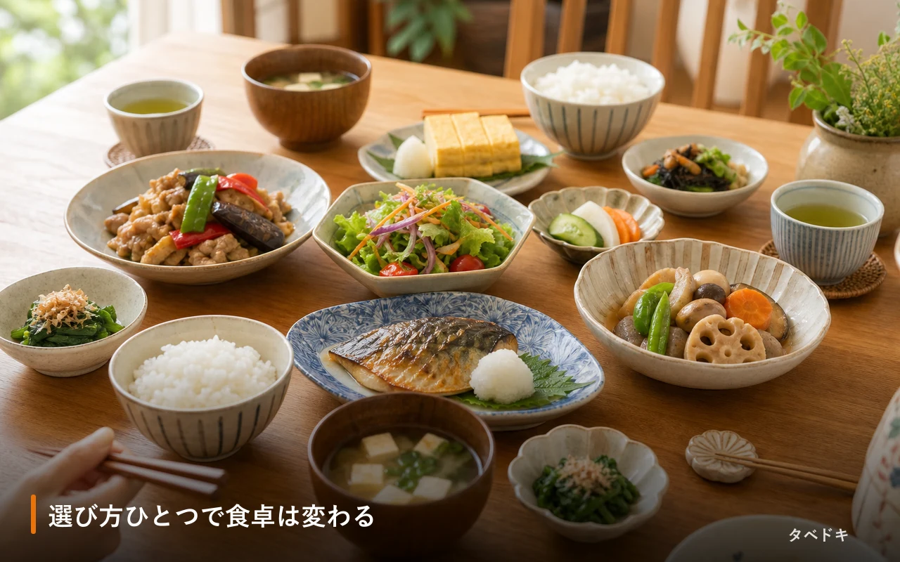 選び方ひとつで食卓は変わる