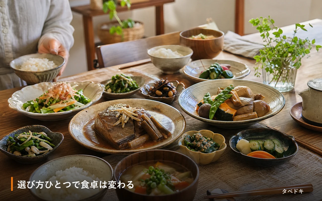 選び方ひとつで食卓は変わる