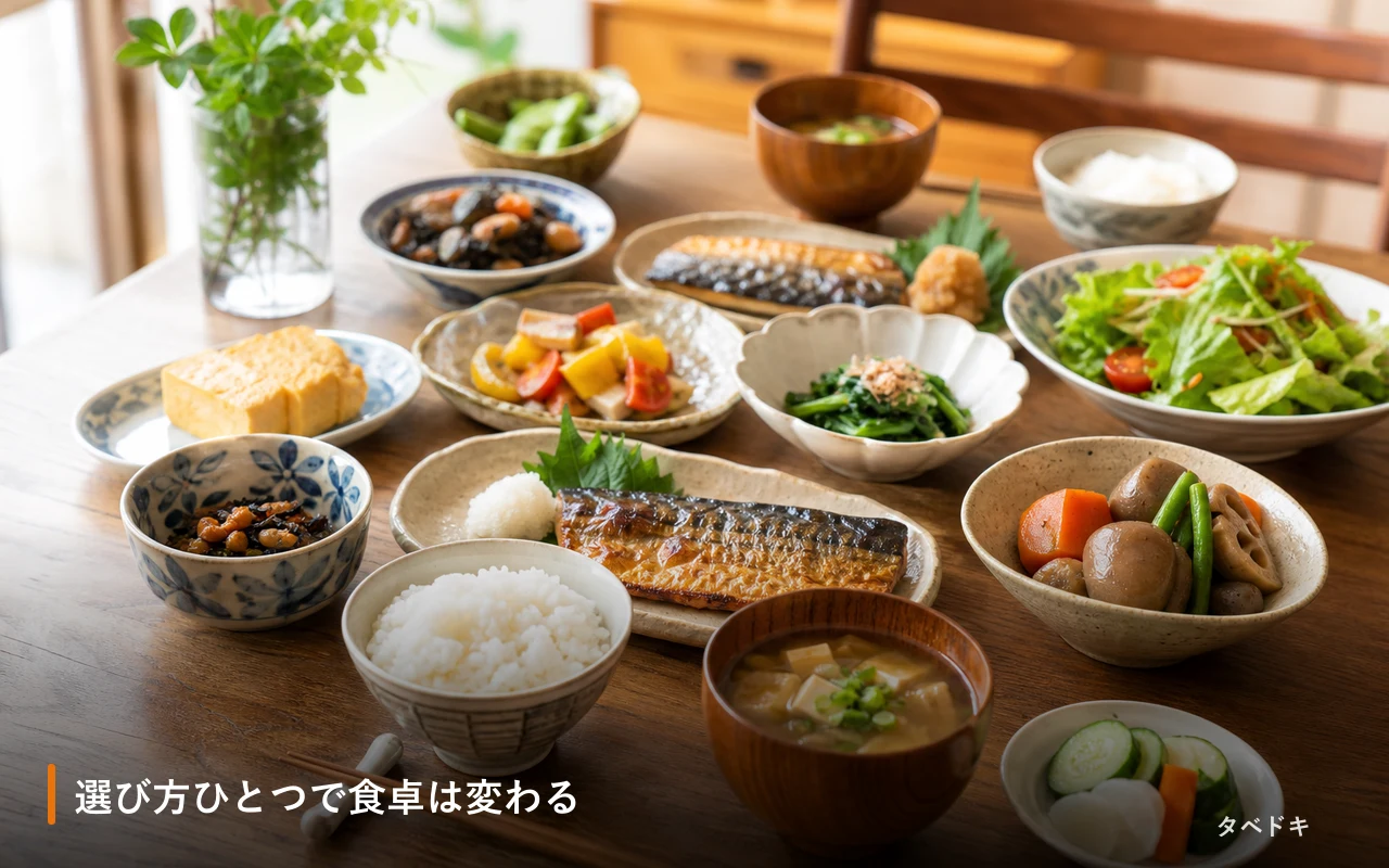 選び方ひとつで食卓は変わる