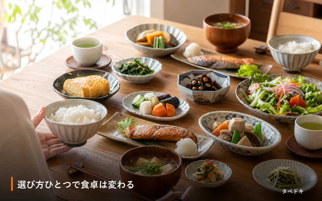 選び方ひとつで食卓は変わる