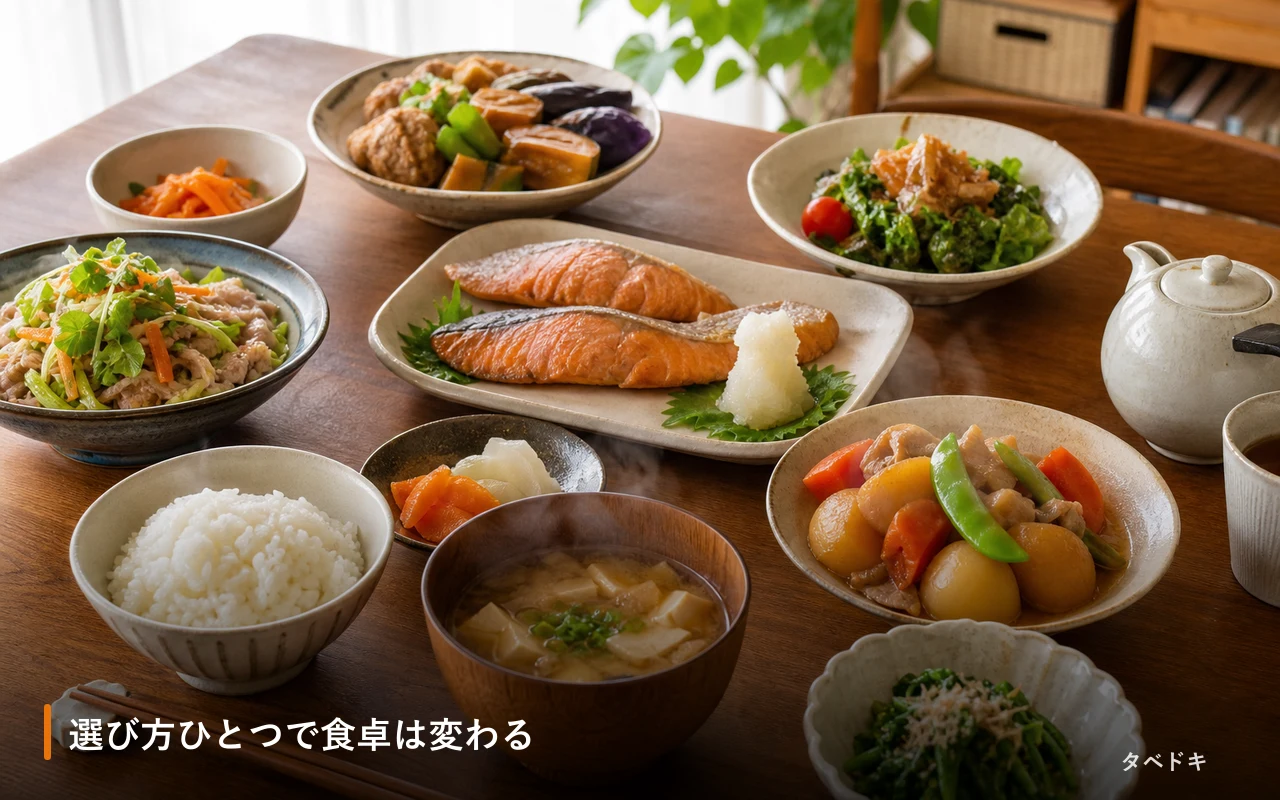 選び方ひとつで食卓は変わる