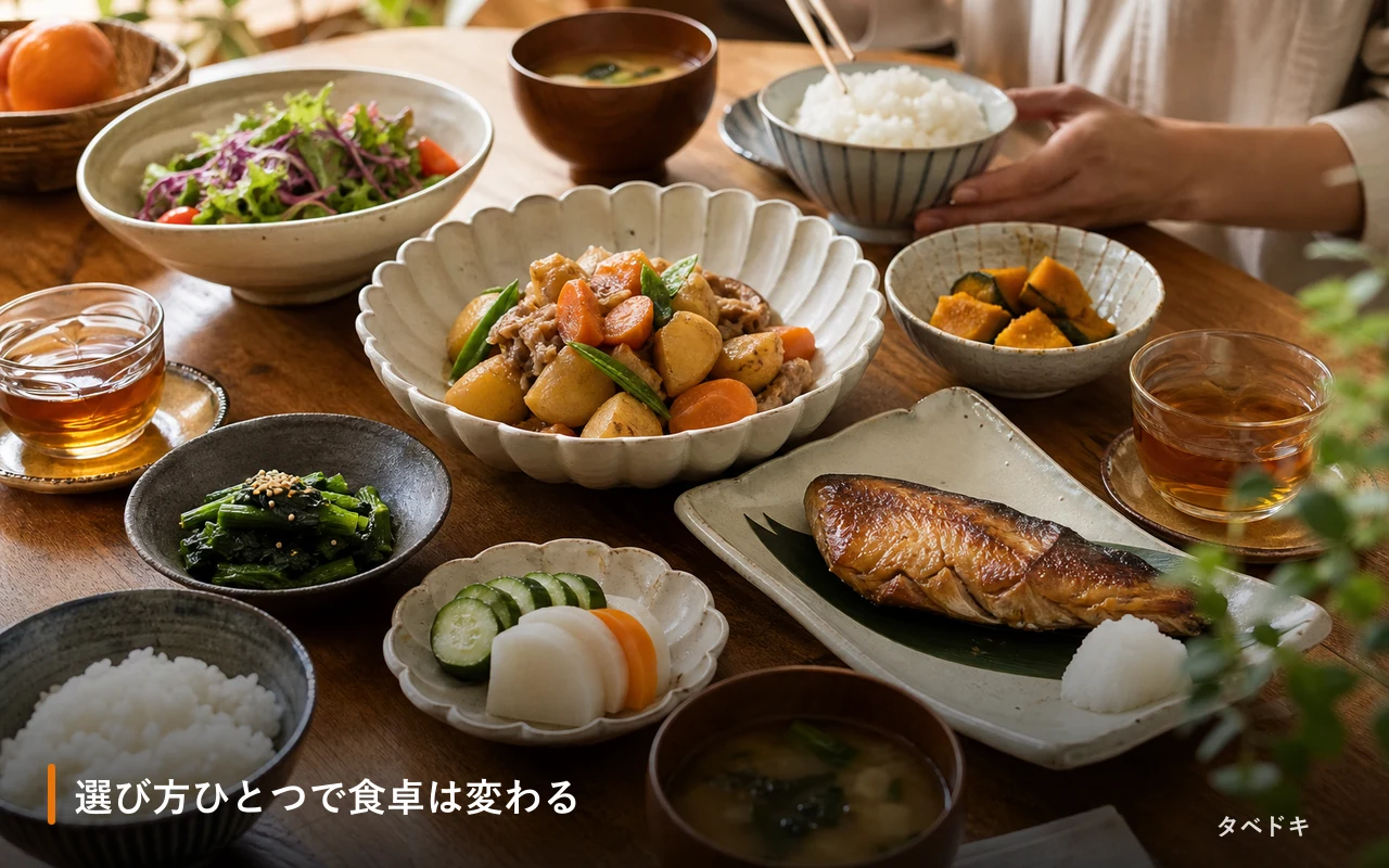 選び方ひとつで食卓は変わる