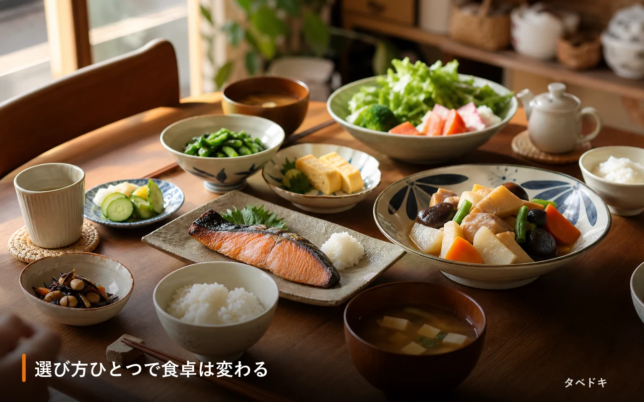 選び方ひとつで食卓は変わる