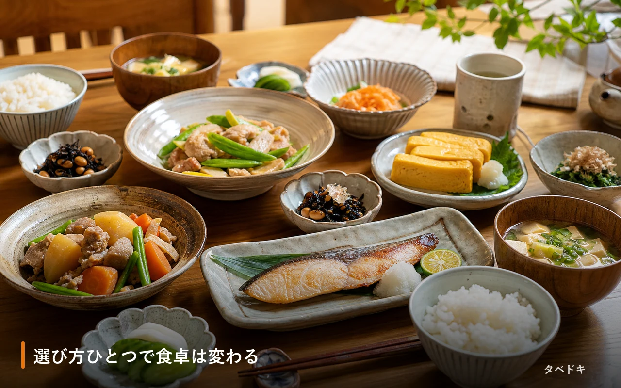 選び方ひとつで食卓は変わる