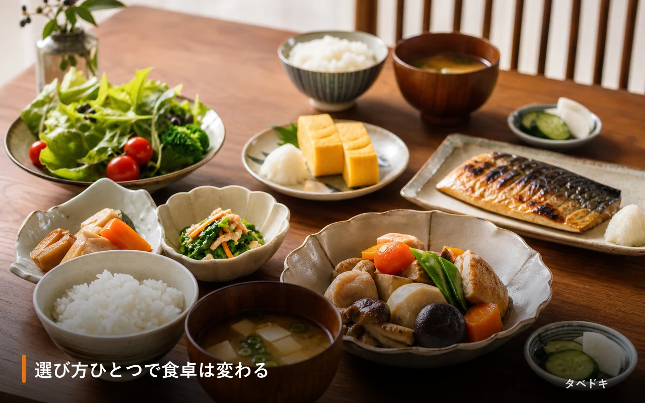 選び方ひとつで食卓は変わる