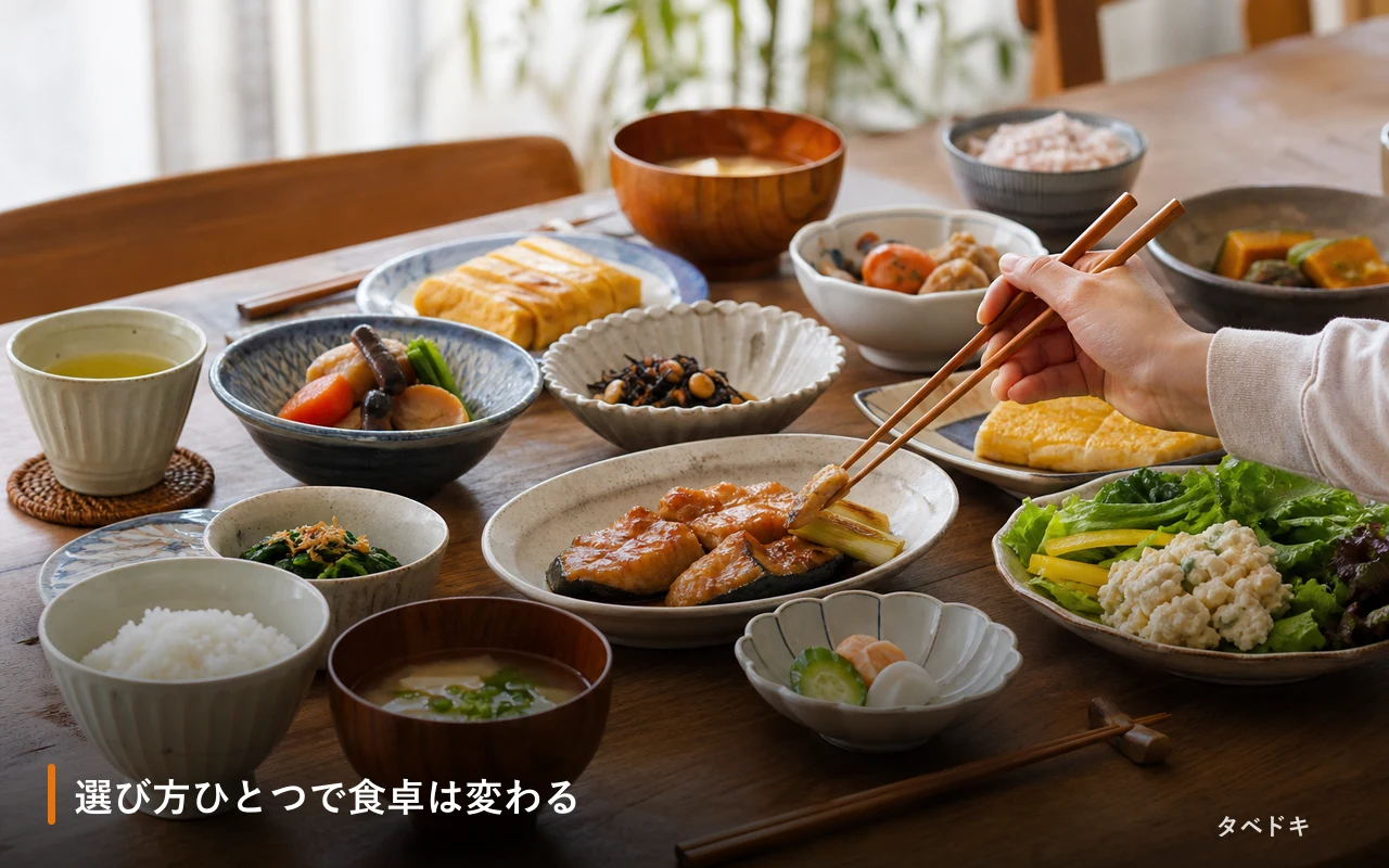 選び方ひとつで食卓は変わる