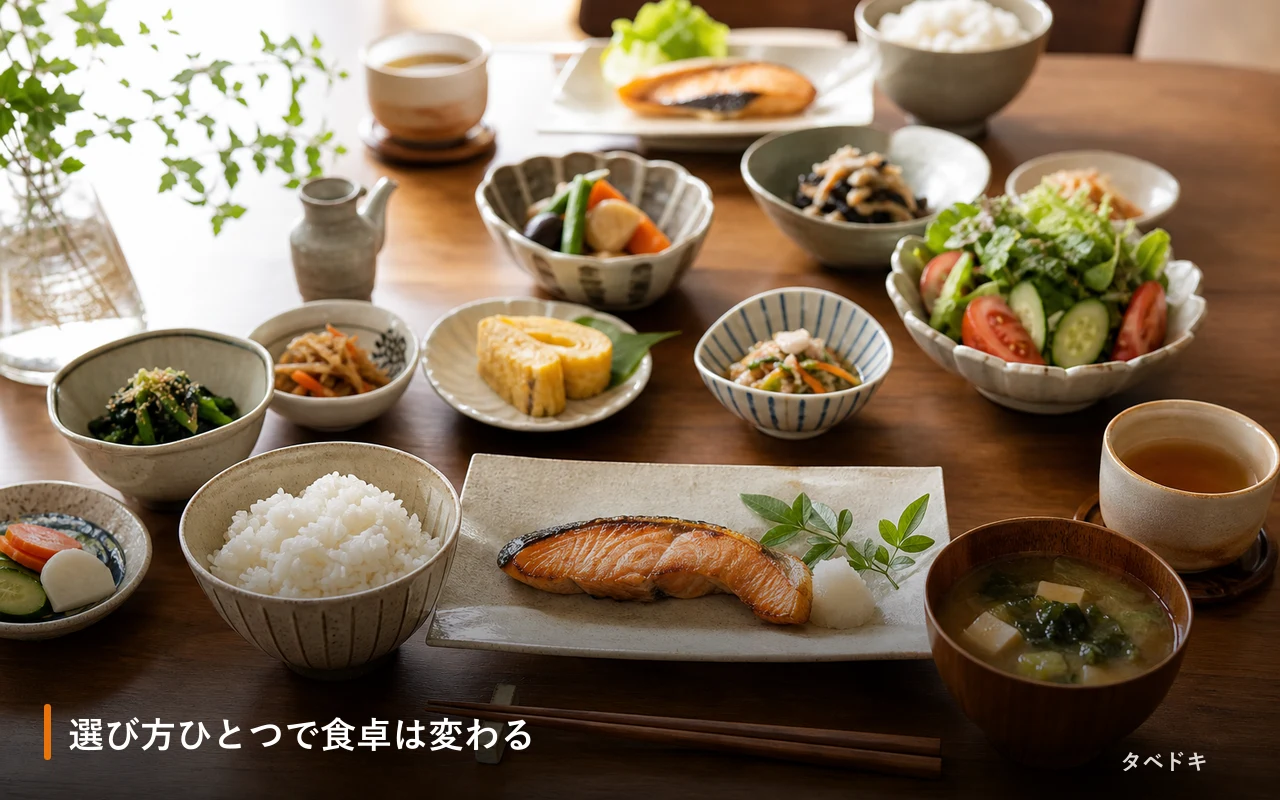 選び方ひとつで食卓は変わる