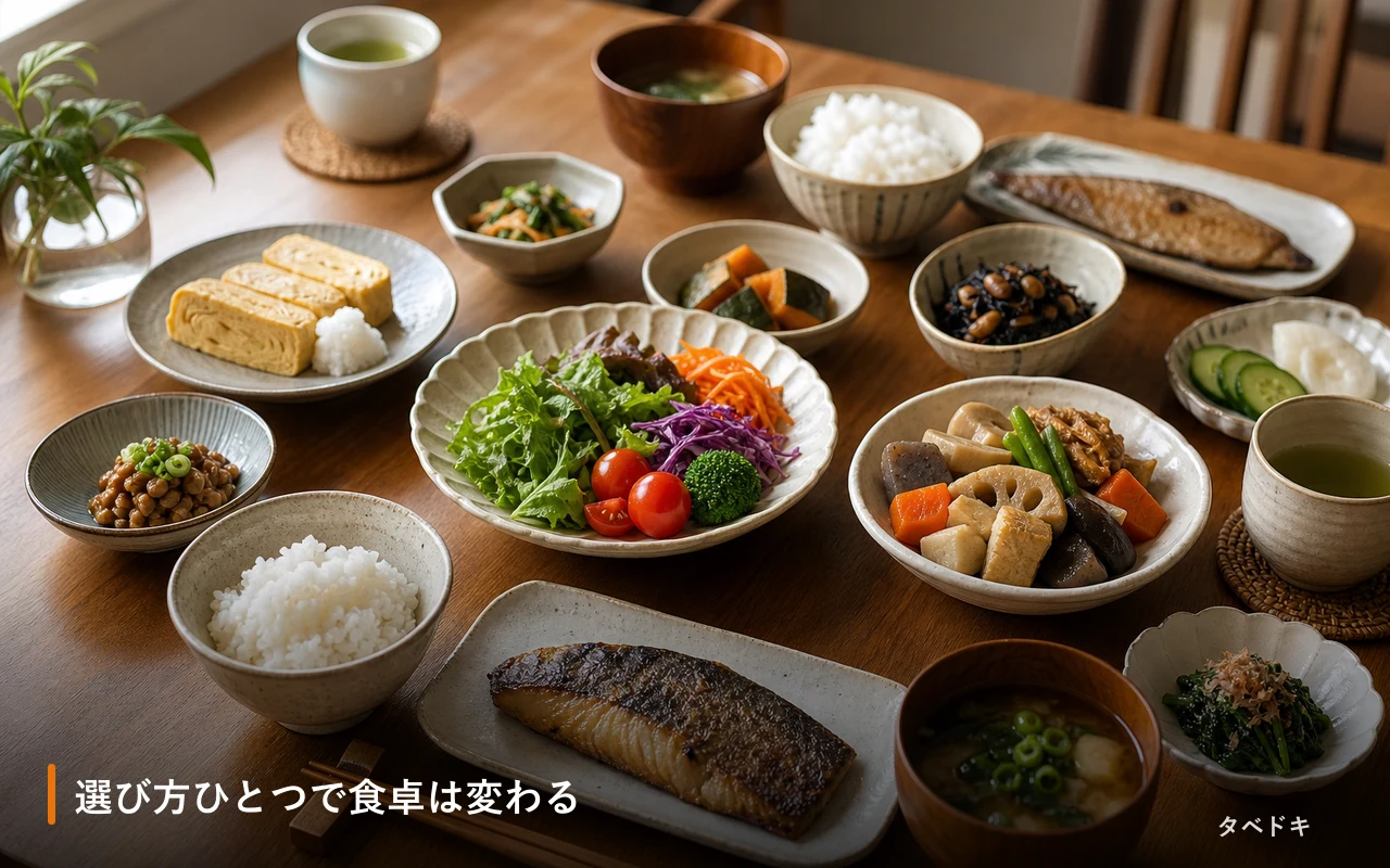 選び方ひとつで食卓は変わる