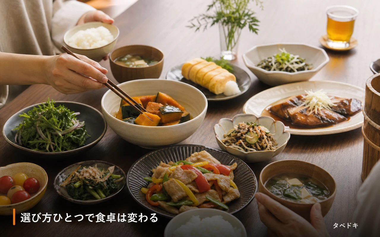 選び方ひとつで食卓は変わる