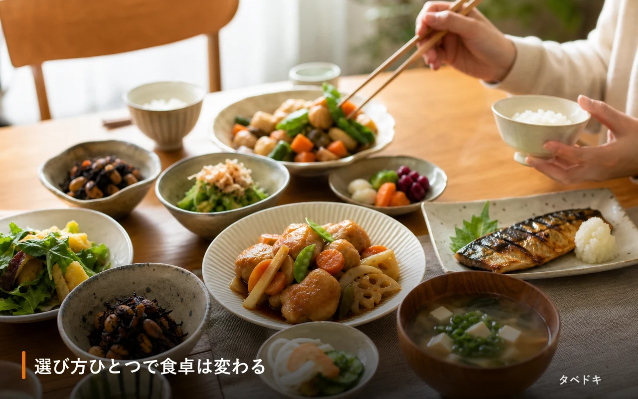 選び方ひとつで食卓は変わる