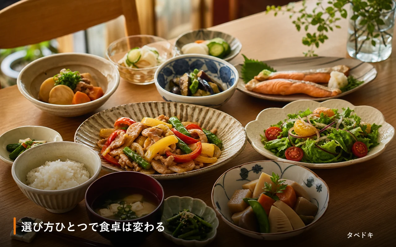 選び方ひとつで食卓は変わる