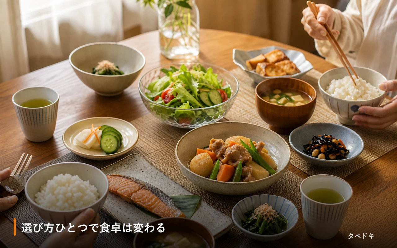 選び方ひとつで食卓は変わる