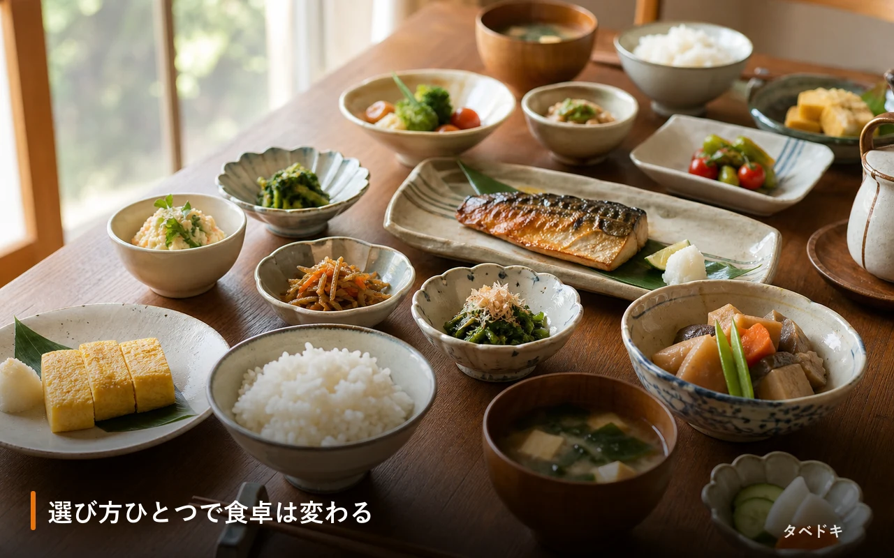 選び方ひとつで食卓は変わる