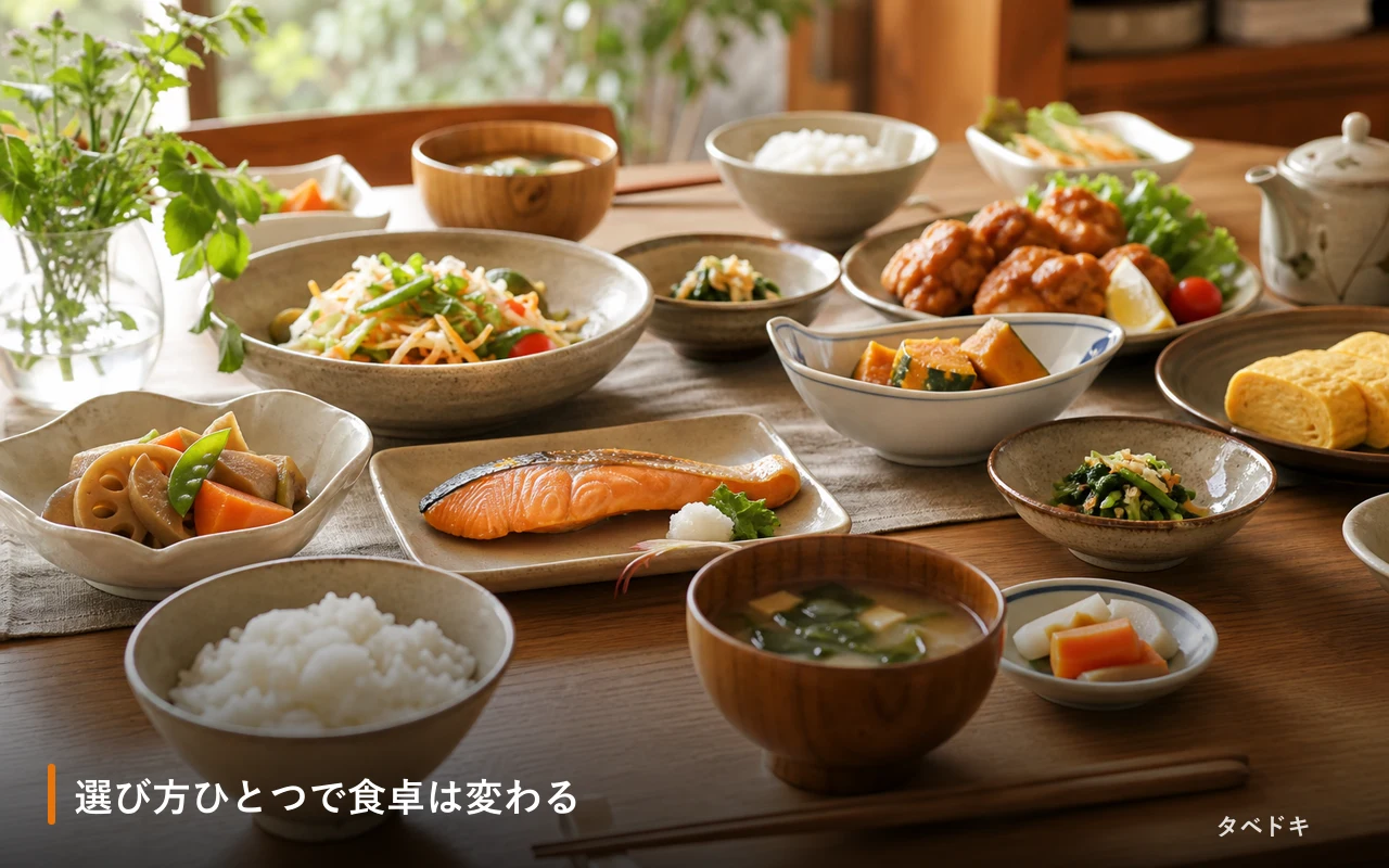 選び方ひとつで食卓は変わる