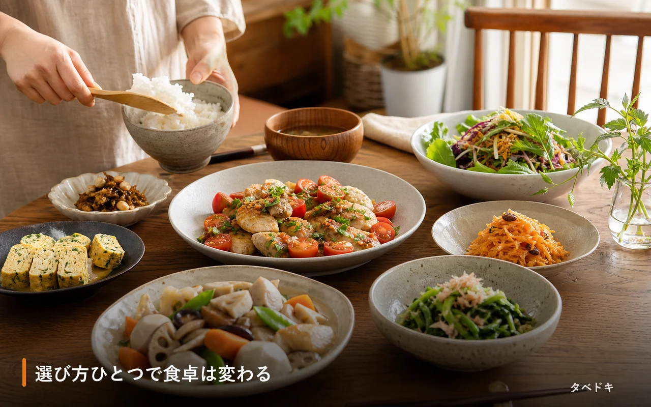 選び方ひとつで食卓は変わる