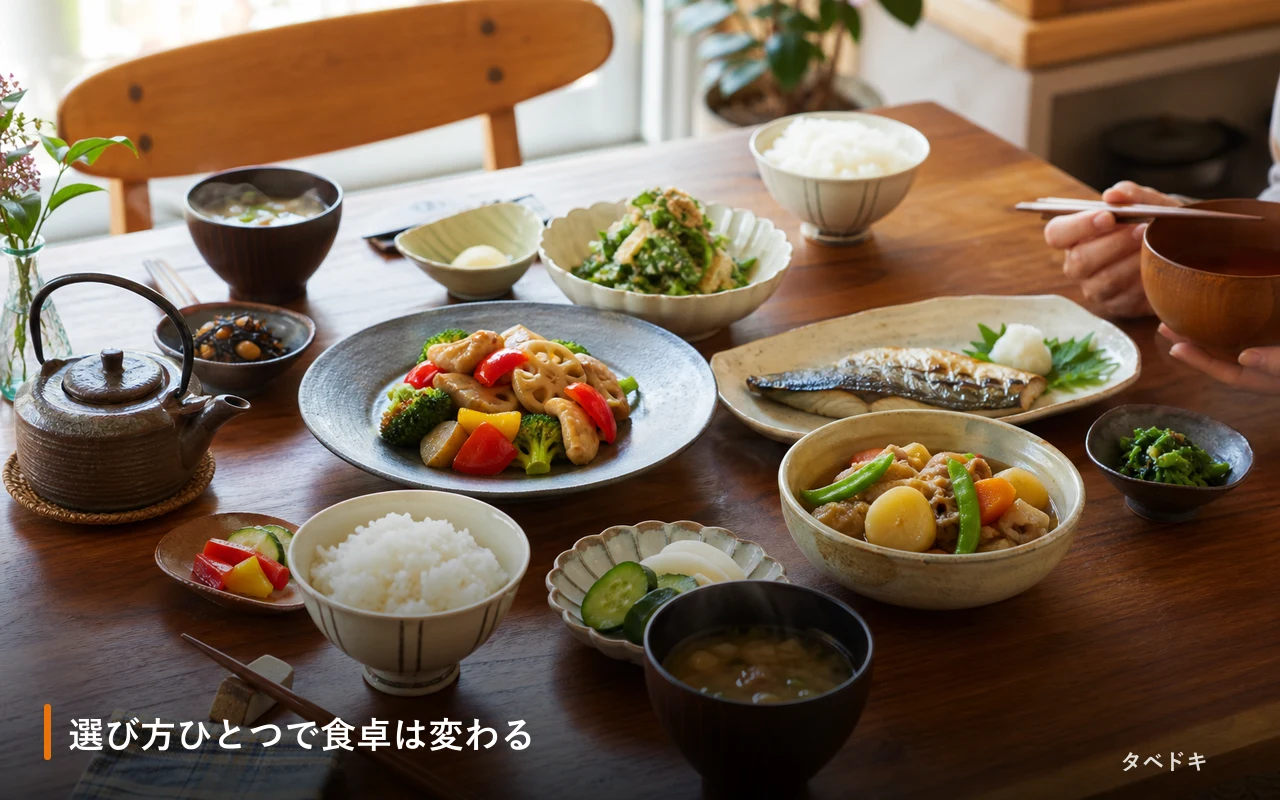 選び方ひとつで食卓は変わる