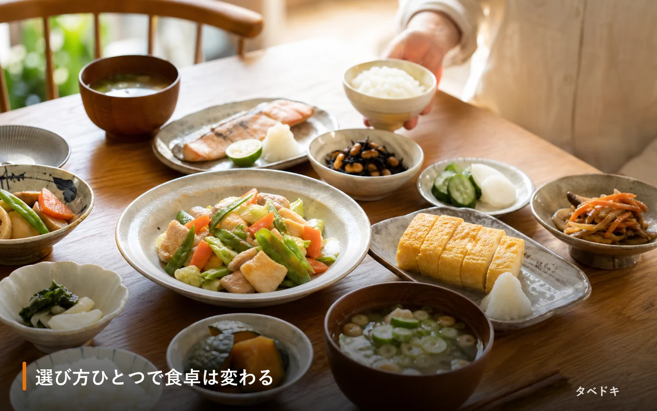 選び方ひとつで食卓は変わる