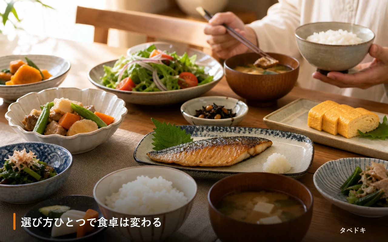 選び方ひとつで食卓は変わる