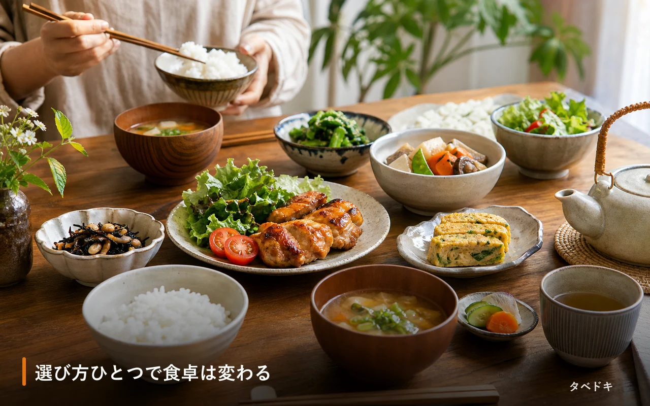 選び方ひとつで食卓は変わる
