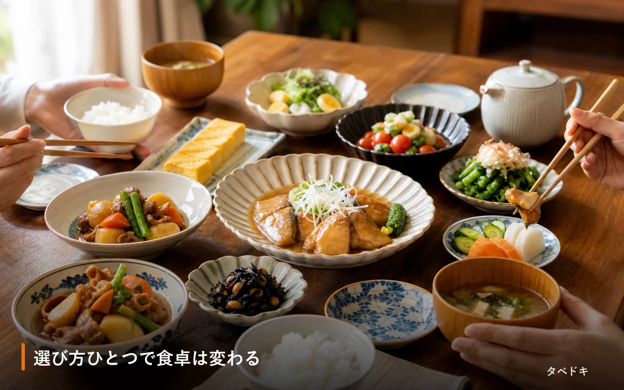 選び方ひとつで食卓は変わる