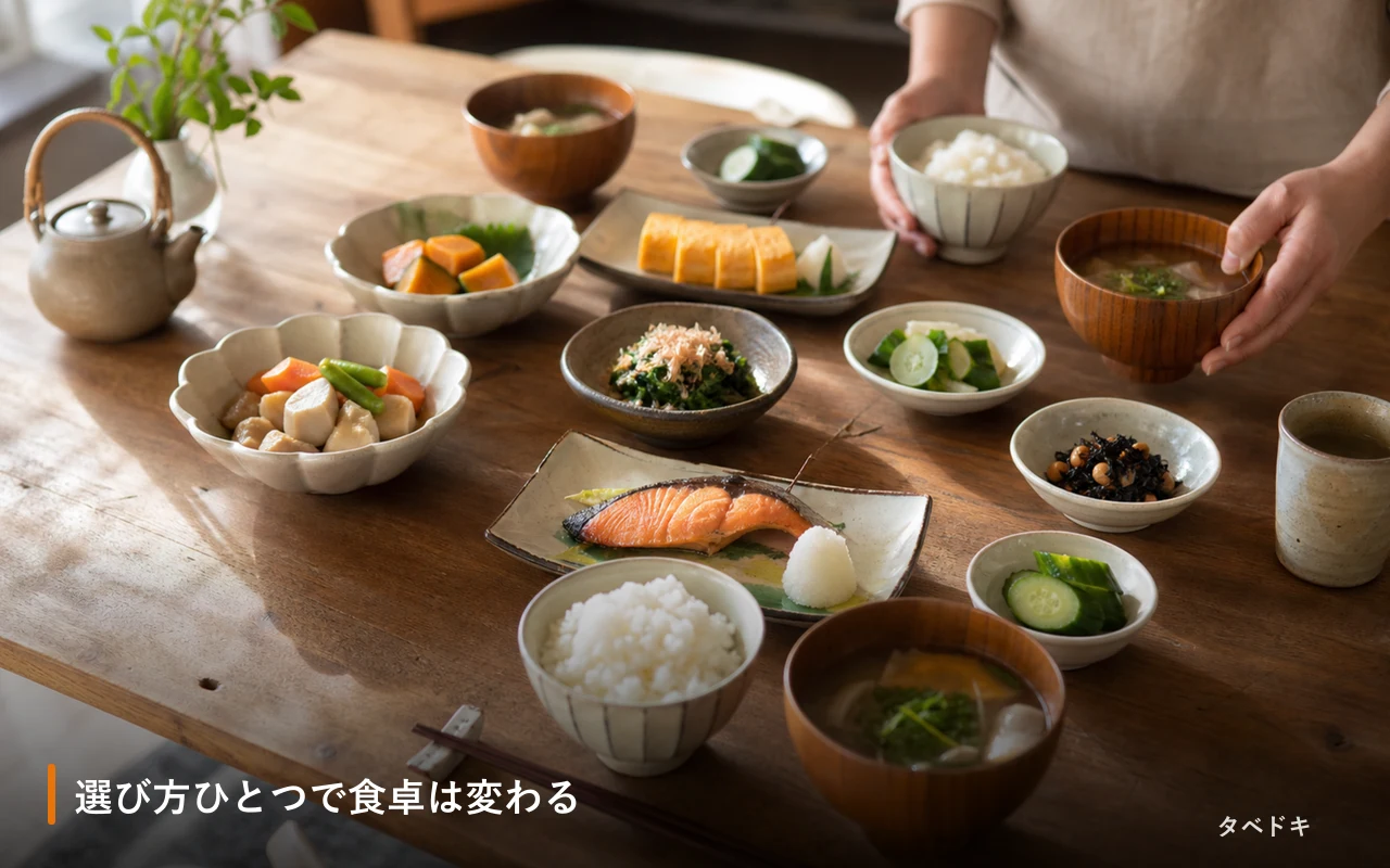 選び方ひとつで食卓は変わる