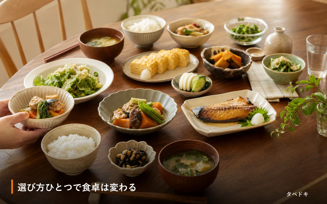 選び方ひとつで食卓は変わる
