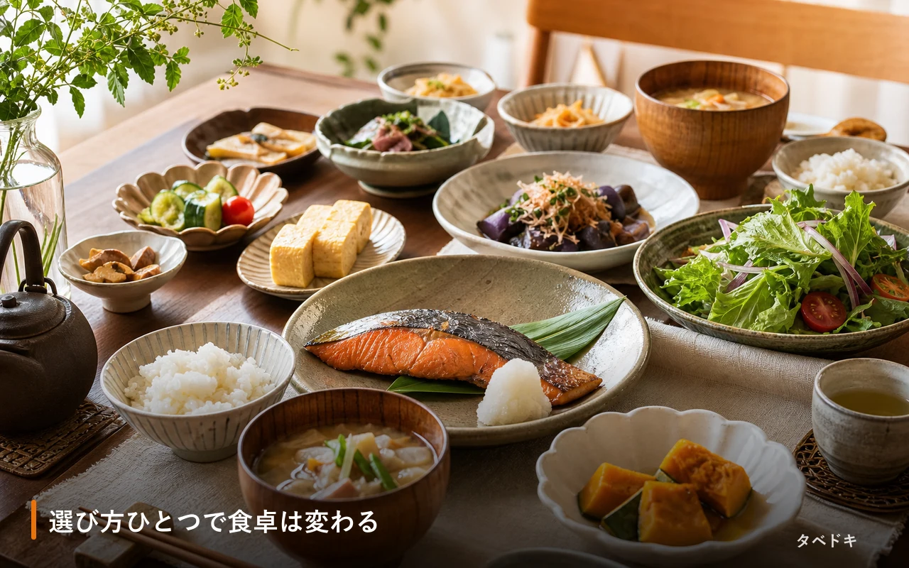 選び方ひとつで食卓は変わる
