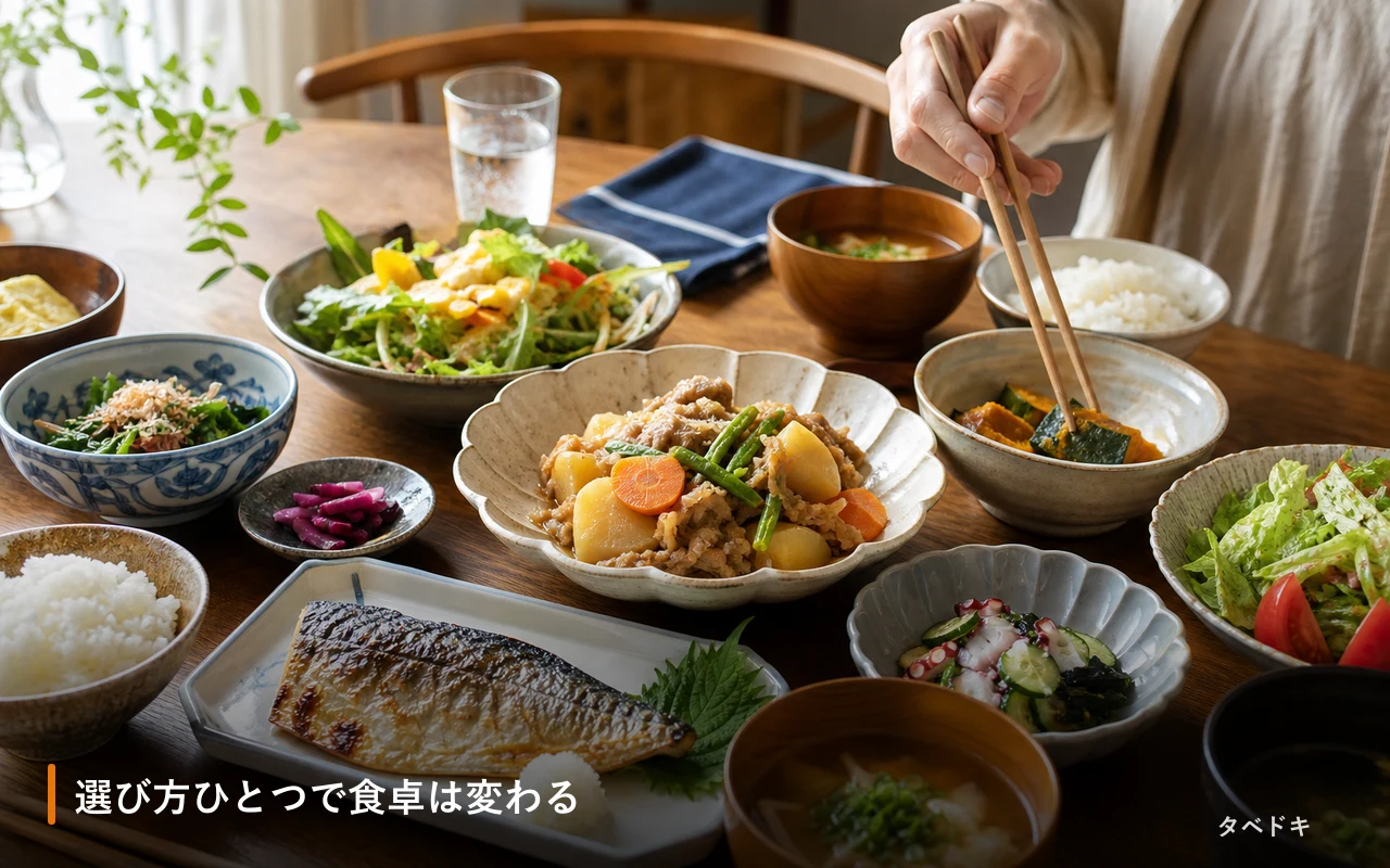選び方ひとつで食卓は変わる