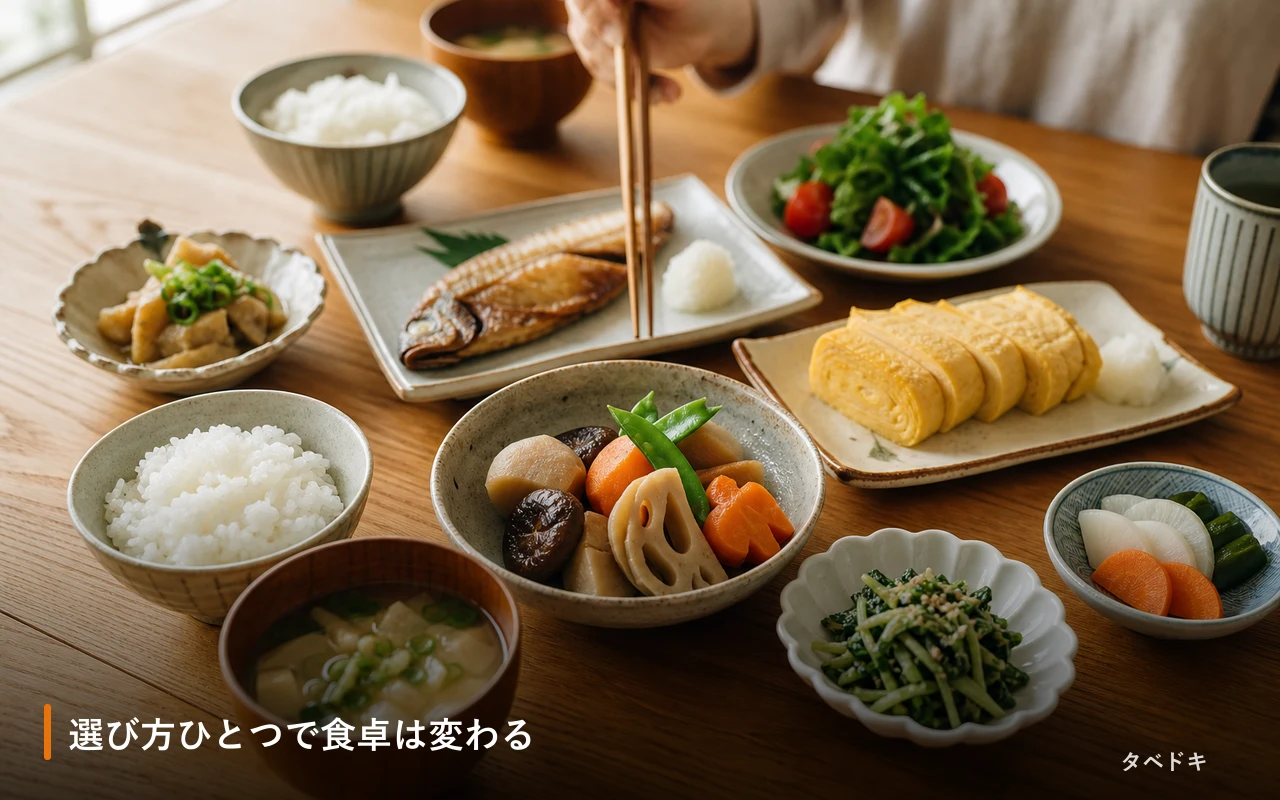 選び方ひとつで食卓は変わる