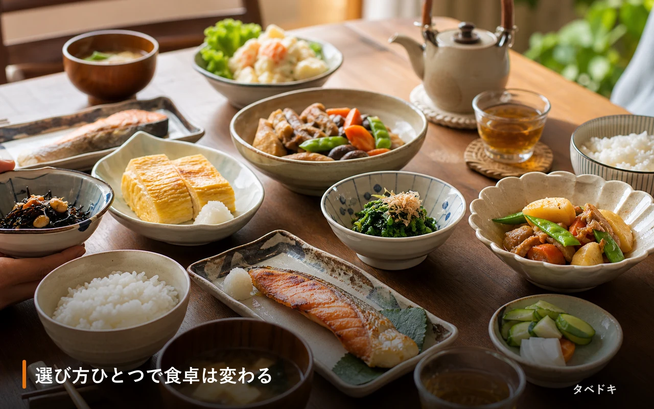 選び方ひとつで食卓は変わる