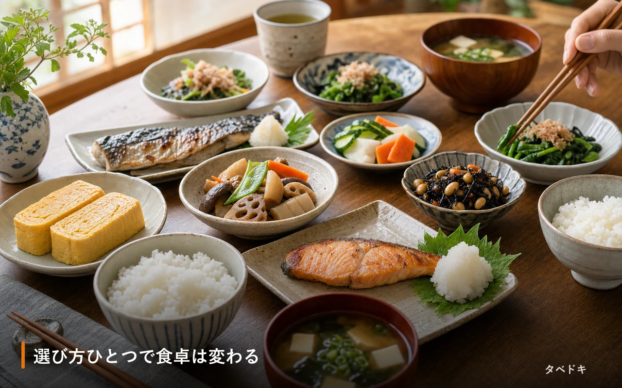 選び方ひとつで食卓は変わる
