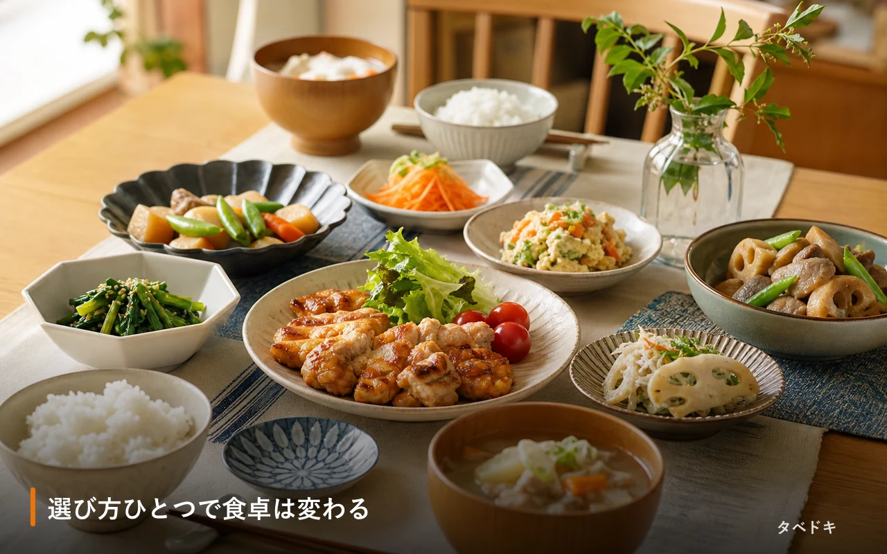 選び方ひとつで食卓は変わる