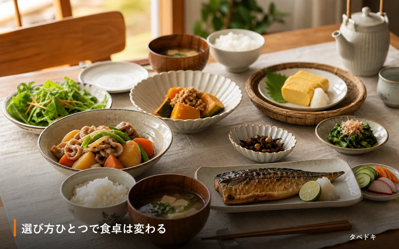 選び方ひとつで食卓は変わる