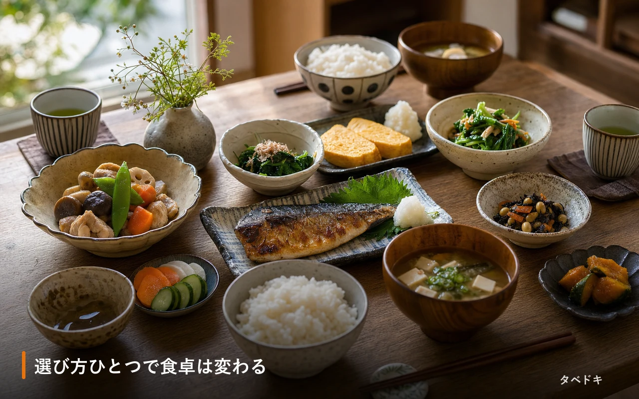 選び方ひとつで食卓は変わる