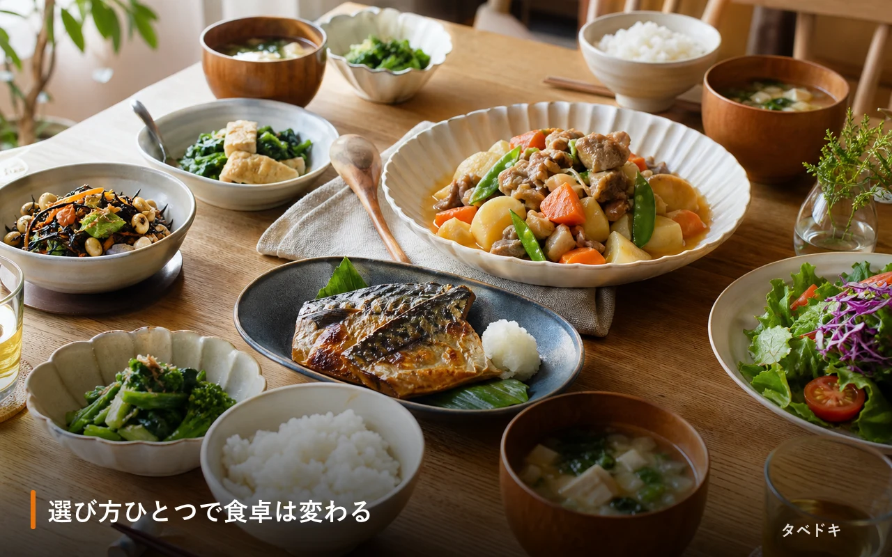 選び方ひとつで食卓は変わる