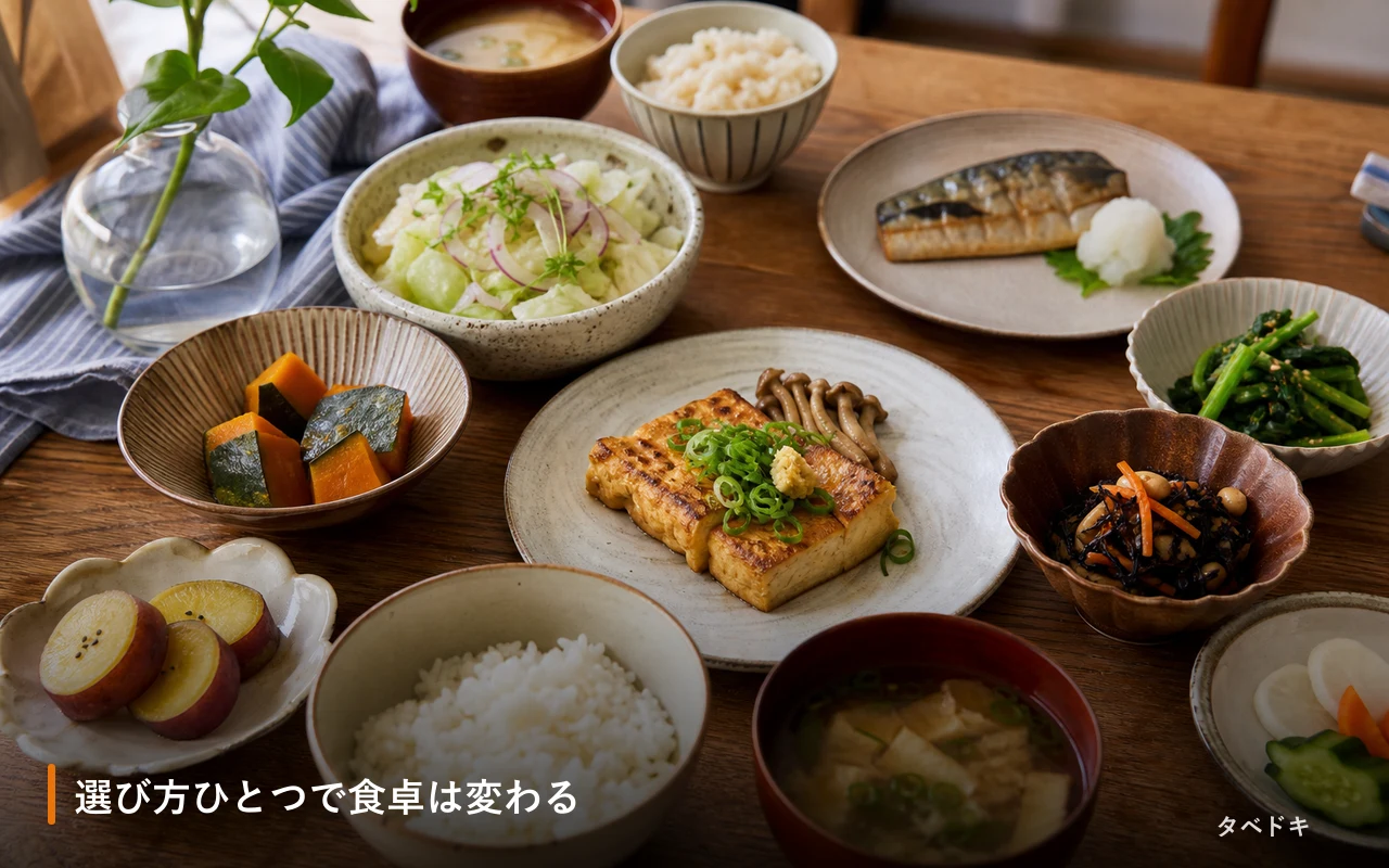 選び方ひとつで食卓は変わる