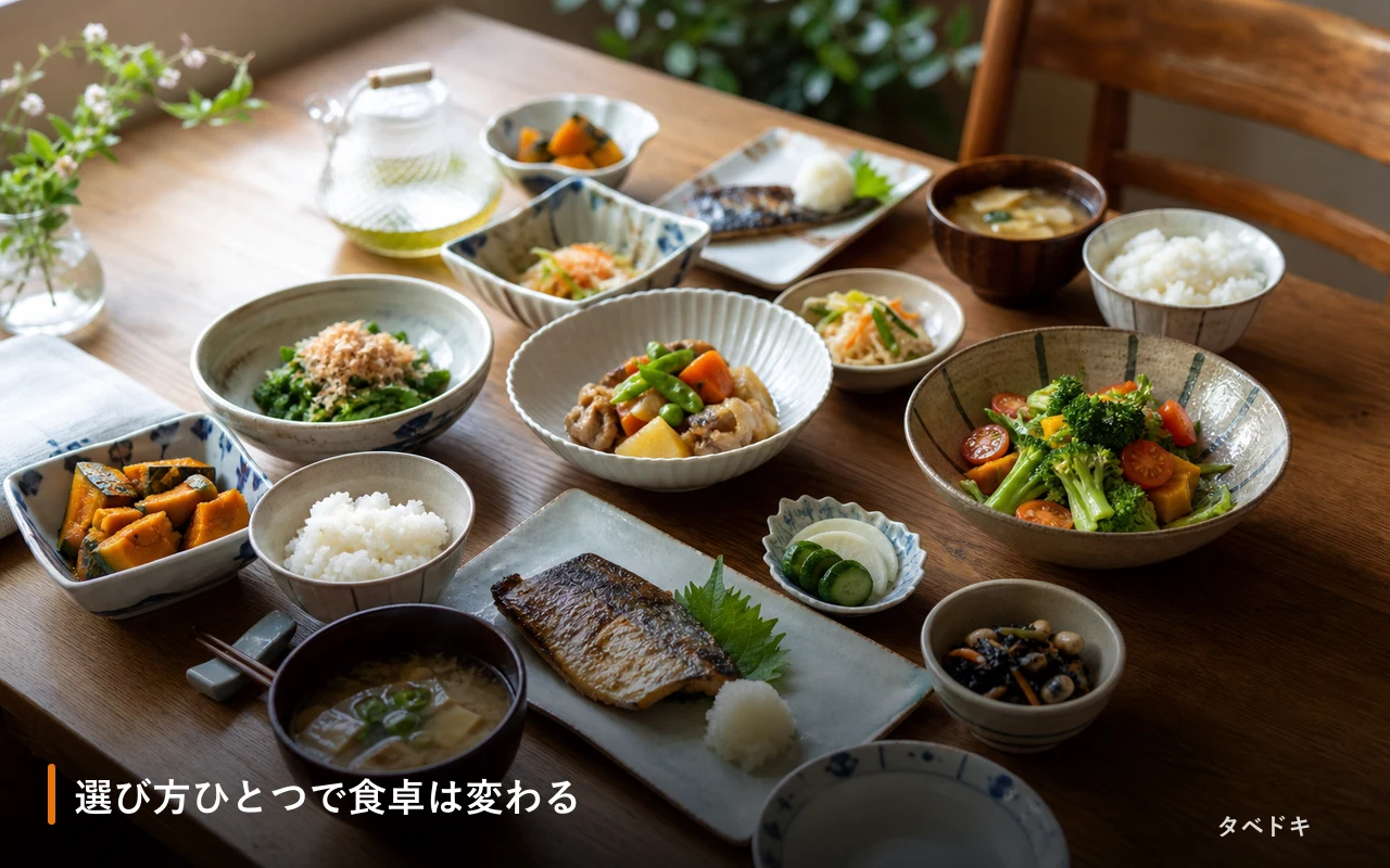 選び方ひとつで食卓は変わる